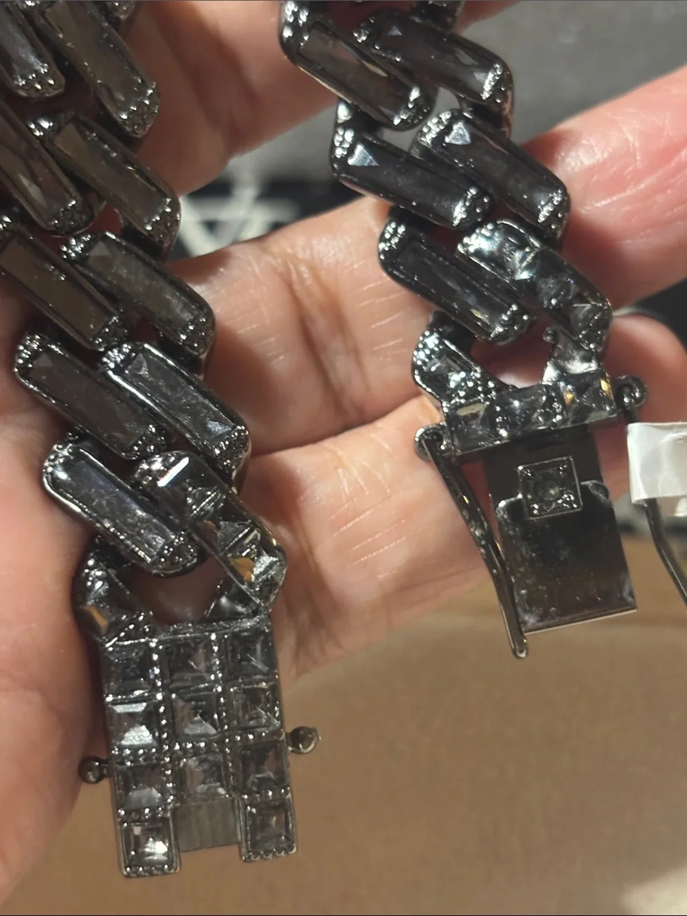 8.5” Gunmetal Chain-Link Bracelet - Women Accessories